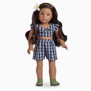 NRFB Nanea American Girl Palaka outfit Hawaii 1940s. Retired *Never opened*